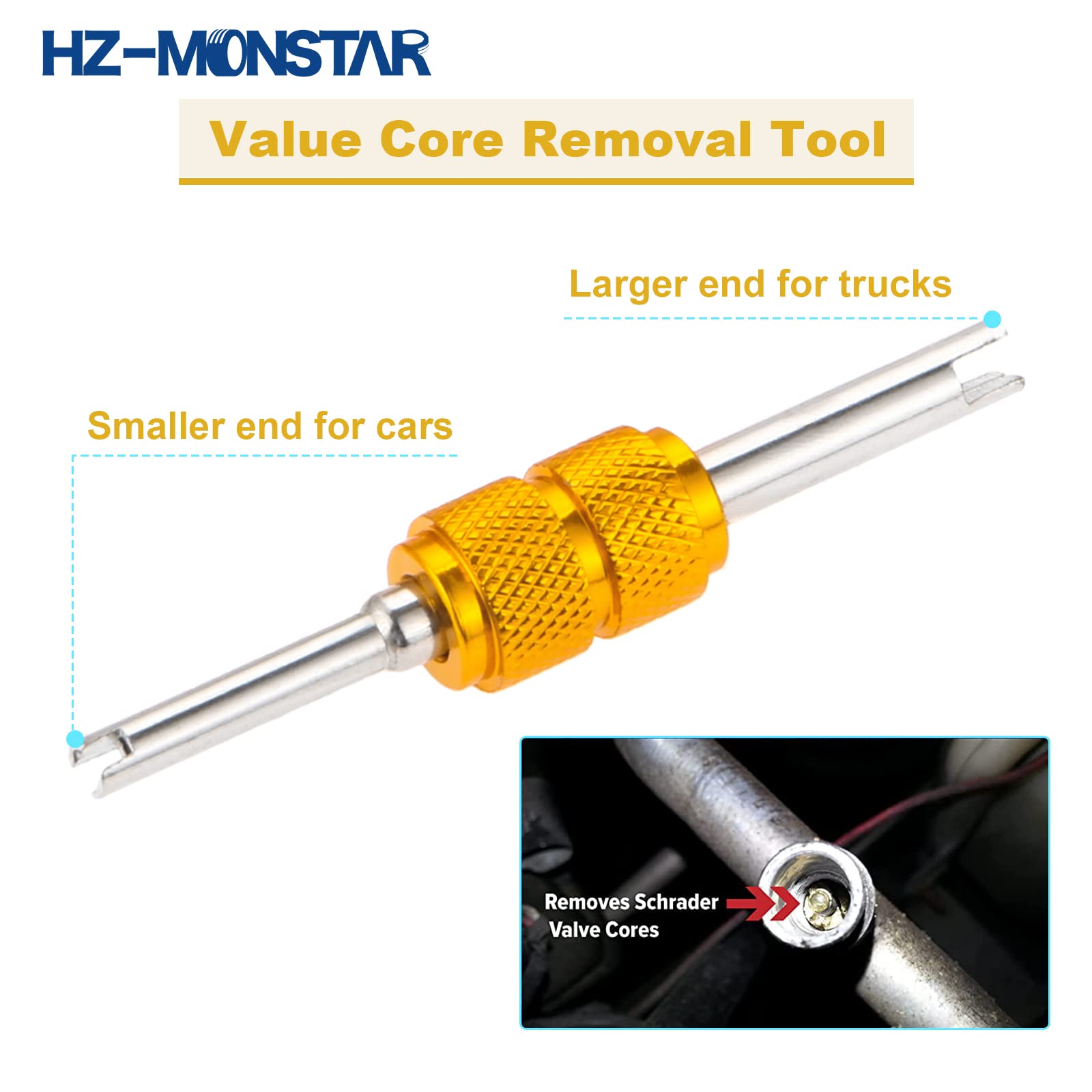 HZ-MONSTAR laid-out kit contents flatlay for clear parts identification benefit