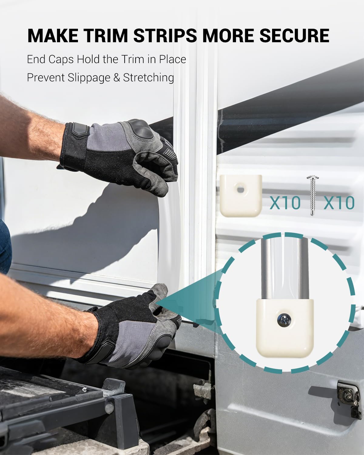 HZE pry bar removing old trim demonstrating easy DIY replacement benefit