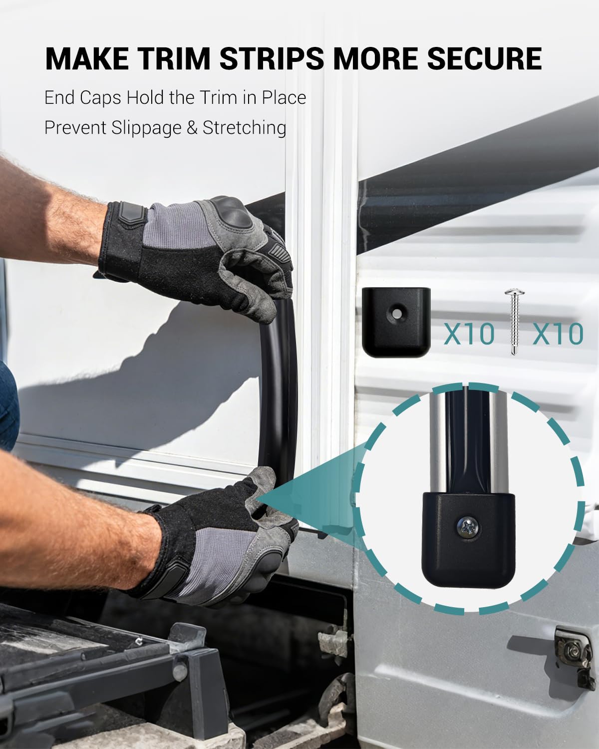 HZE sidewall trim run on trailer showing improved appearance and grime reduction