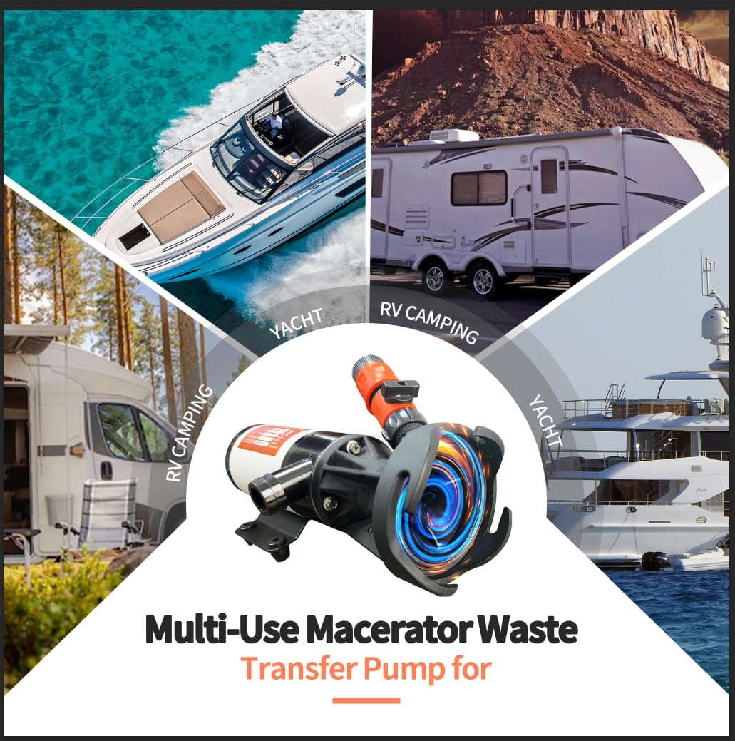 hzhdven pump in action emptying an RV black tank for efficient disposal