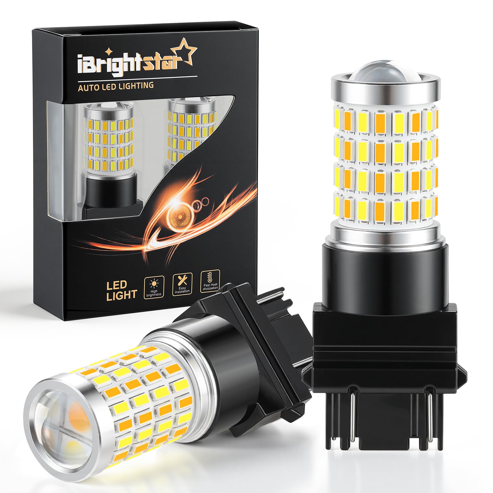 iBrightstar front packaging showing dual white and amber benefits