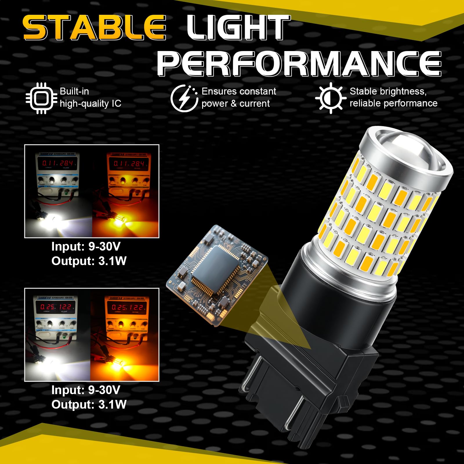 iBrightstar bulb installed showing white DRL benefit for visibility