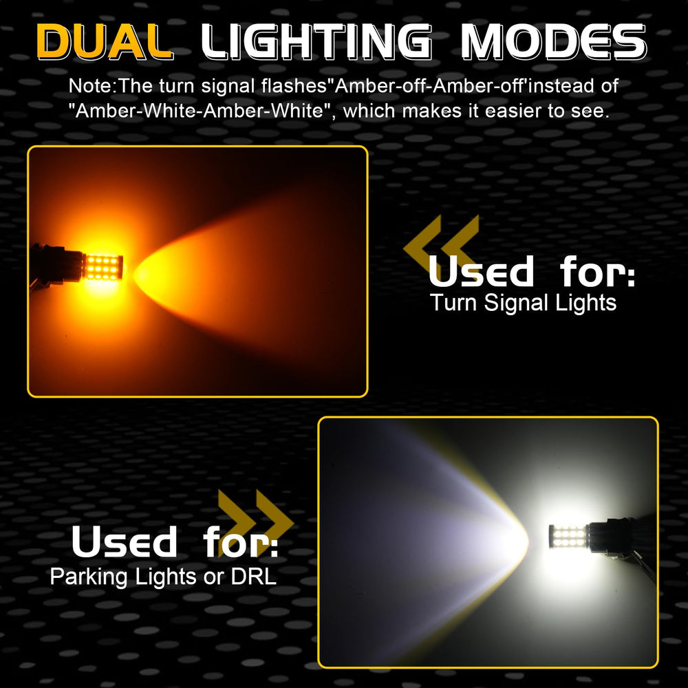 iBrightstar bulb amber turn signal in use for clear signaling