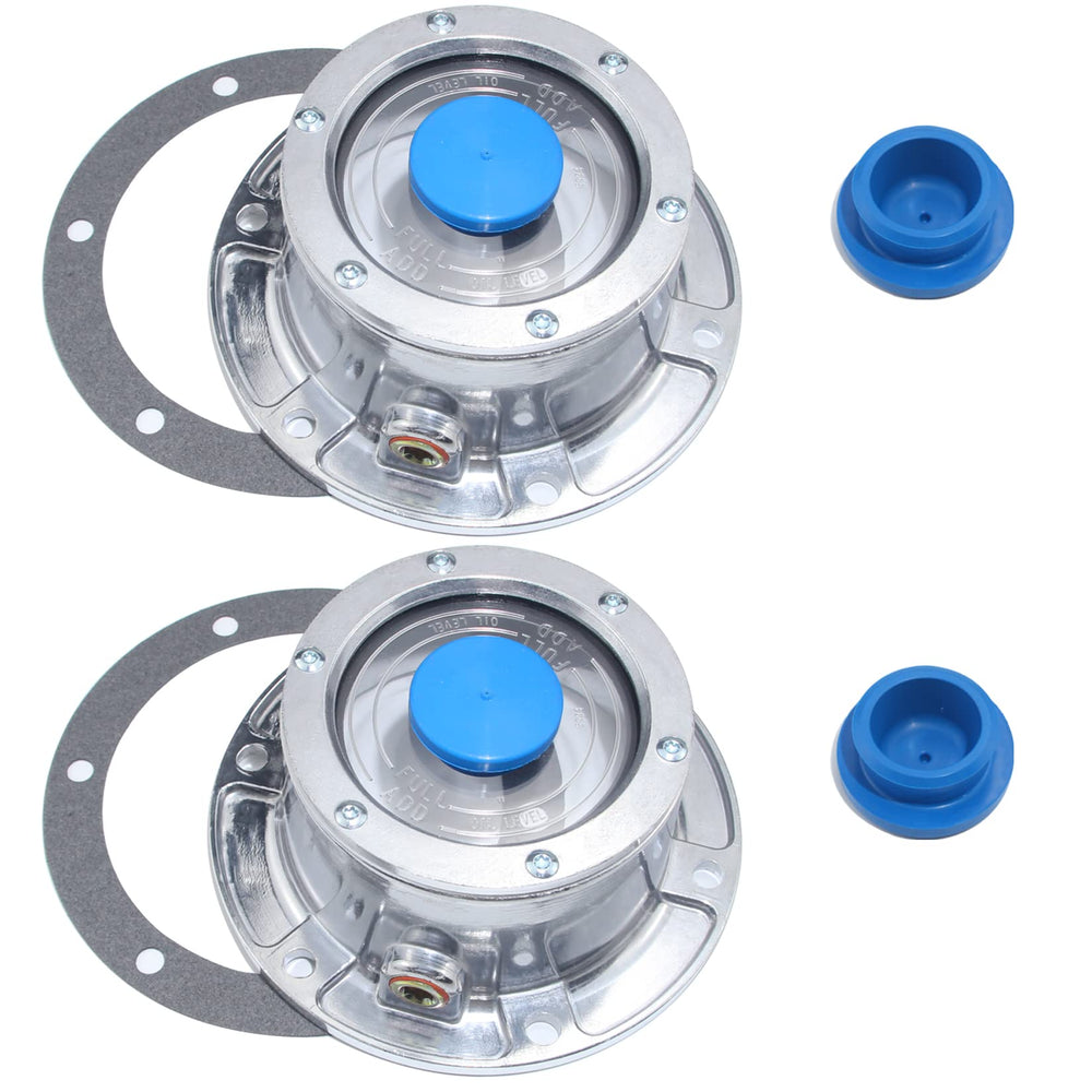 iBroPrat front view hub caps showing polished aluminum finish and bolt pattern benefit: clear fit verification