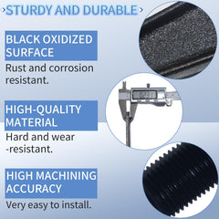 iBroPrat 7-3/4 inch triangle equalizer detail demonstrating fit and durable black oxidized finish