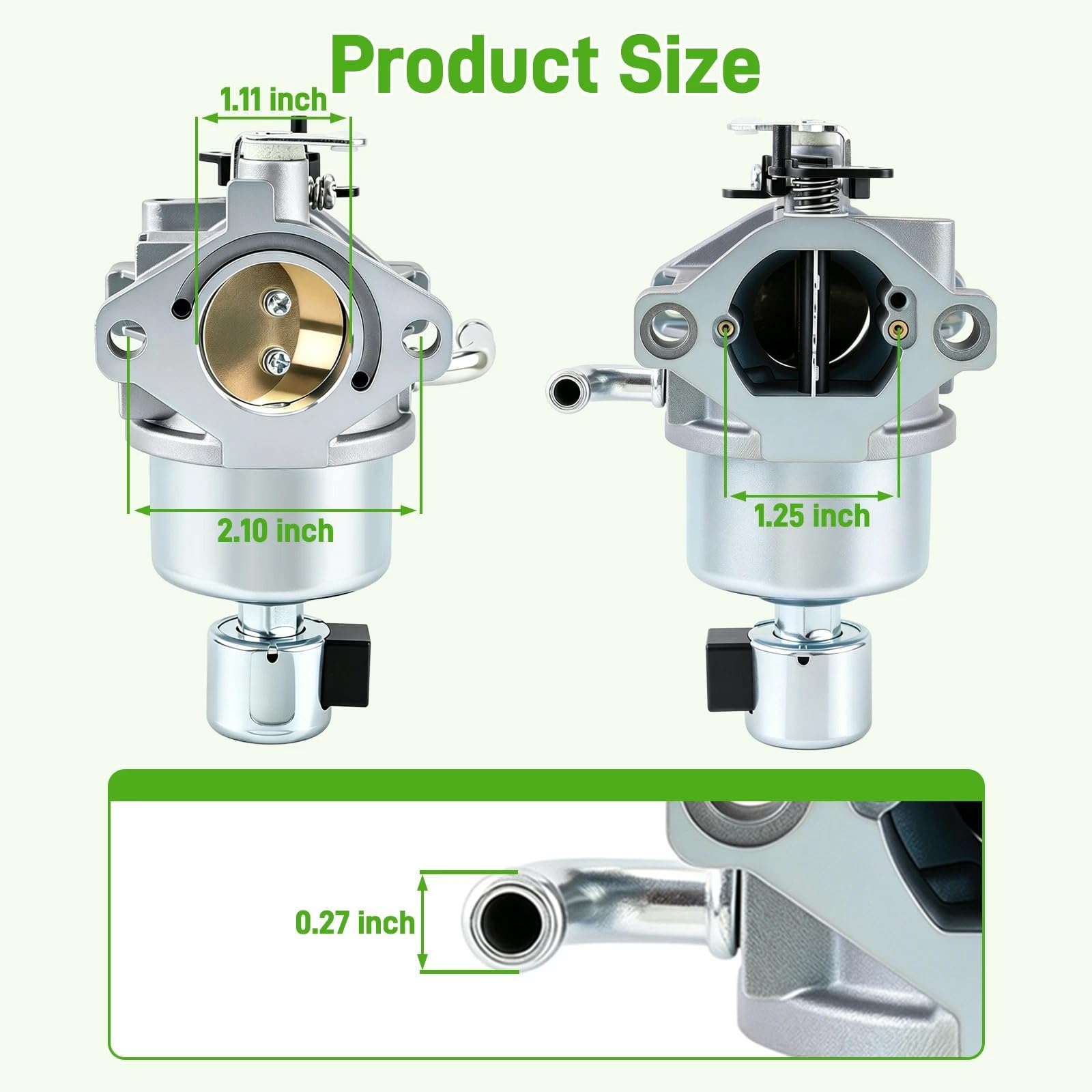 IBVIBV carburetor close-up of throttle area showing clean machining for smoother response
