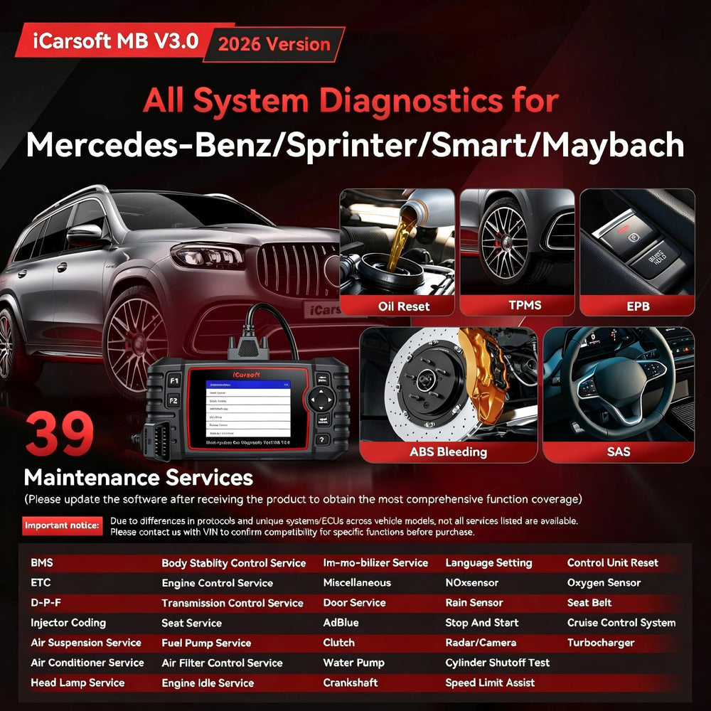iCarsoft MB V3.0 OBD2 connector cable close-up for secure vehicle connection