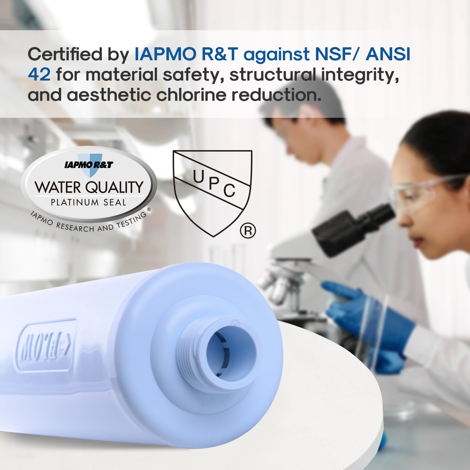 ICEPURE close-up of GAC and KDF media for improved taste
