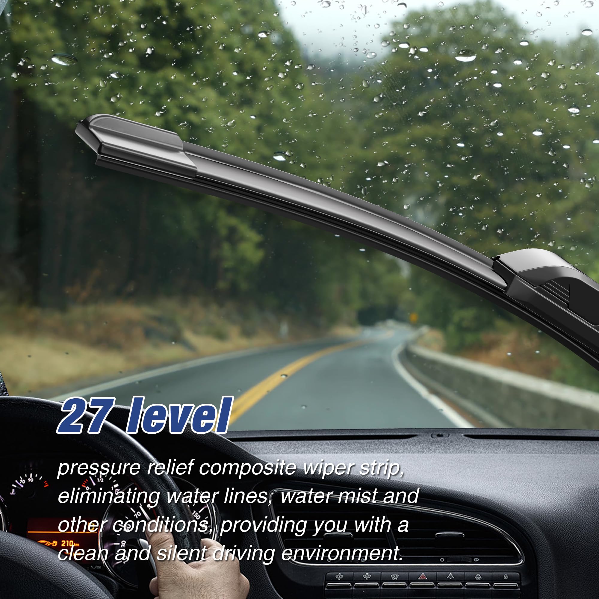 icexsnow installed on Ford F-150 windshield for improved rainy visibility
