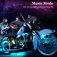 icicar red brake-mode active underglow signaling improved safety when slowing down