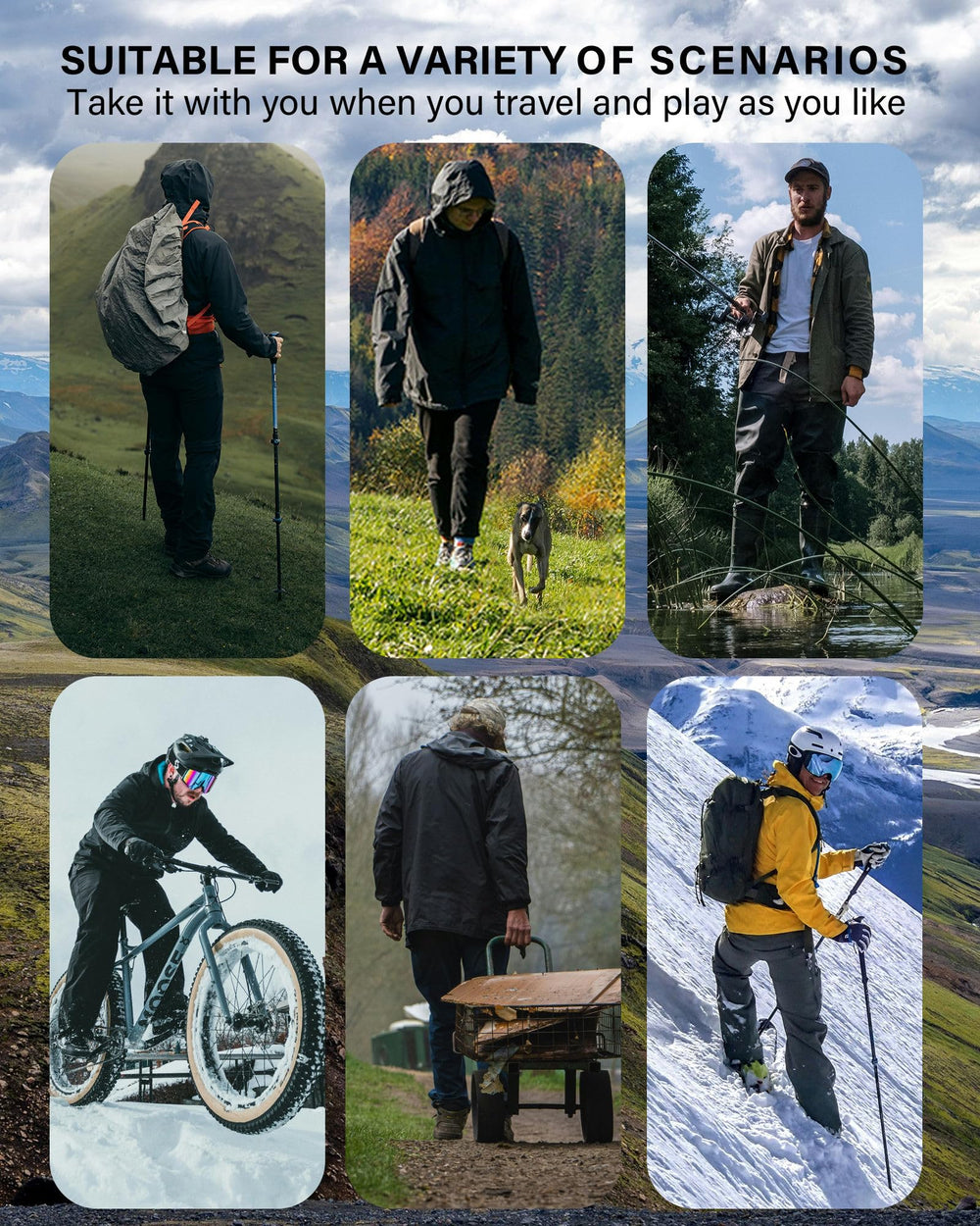 iCreek worn by hiker outdoors illustrating breathability and mobility