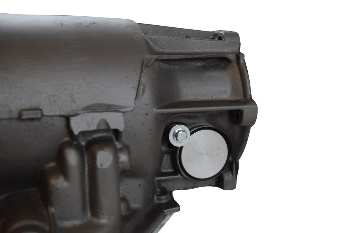 ICT Billet front profile of TH400 speedometer plug showing clean machining and fit benefit