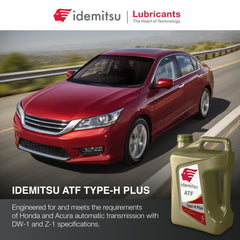 Idemitsu ATF Type H-Plus side label with specification info for easy verification