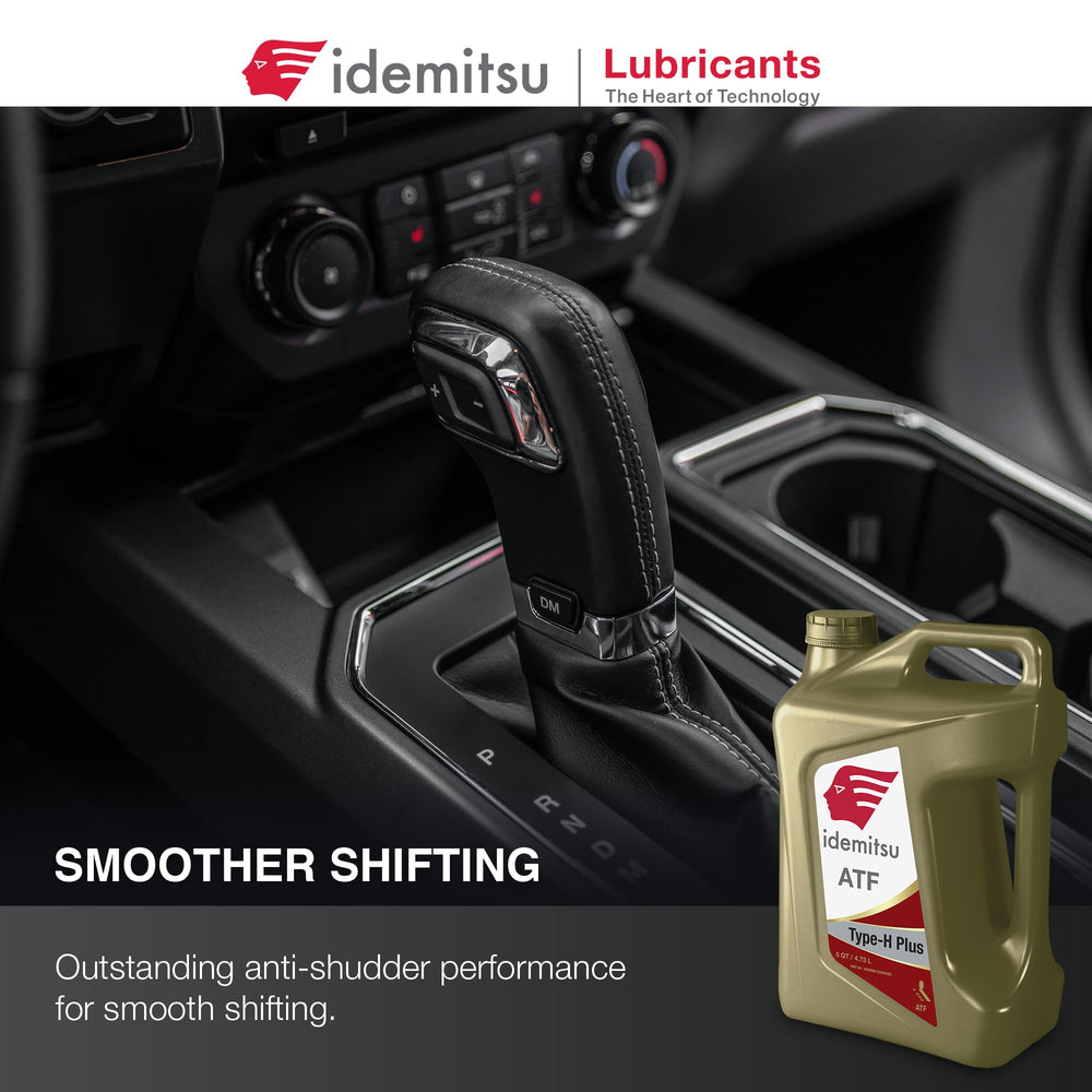Idemitsu ATF Type H-Plus fluid color and texture illustrating clarity and viscosity