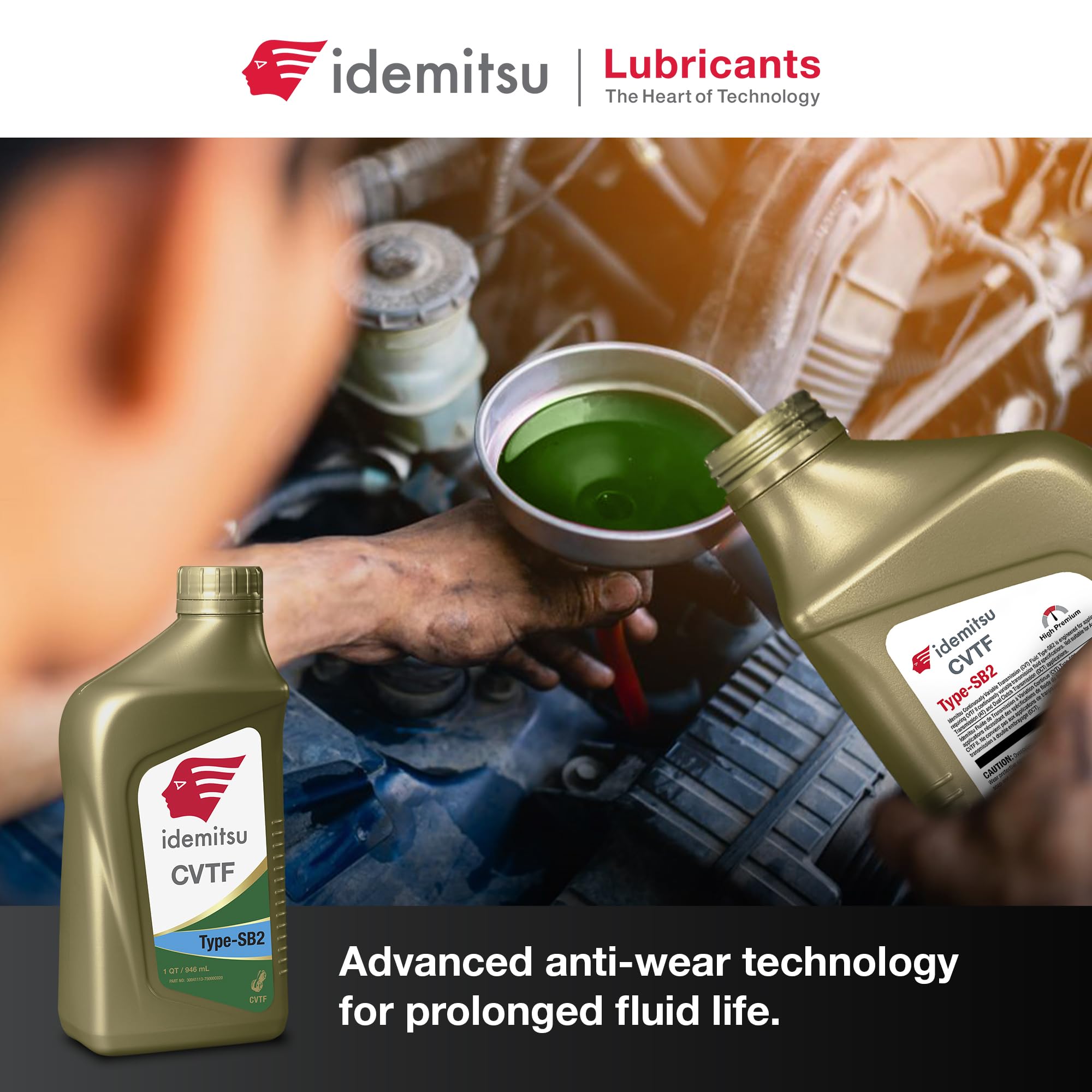 Sample swatch of Idemitsu CVT fluid texture illustrating smooth viscosity for reliable shifts
