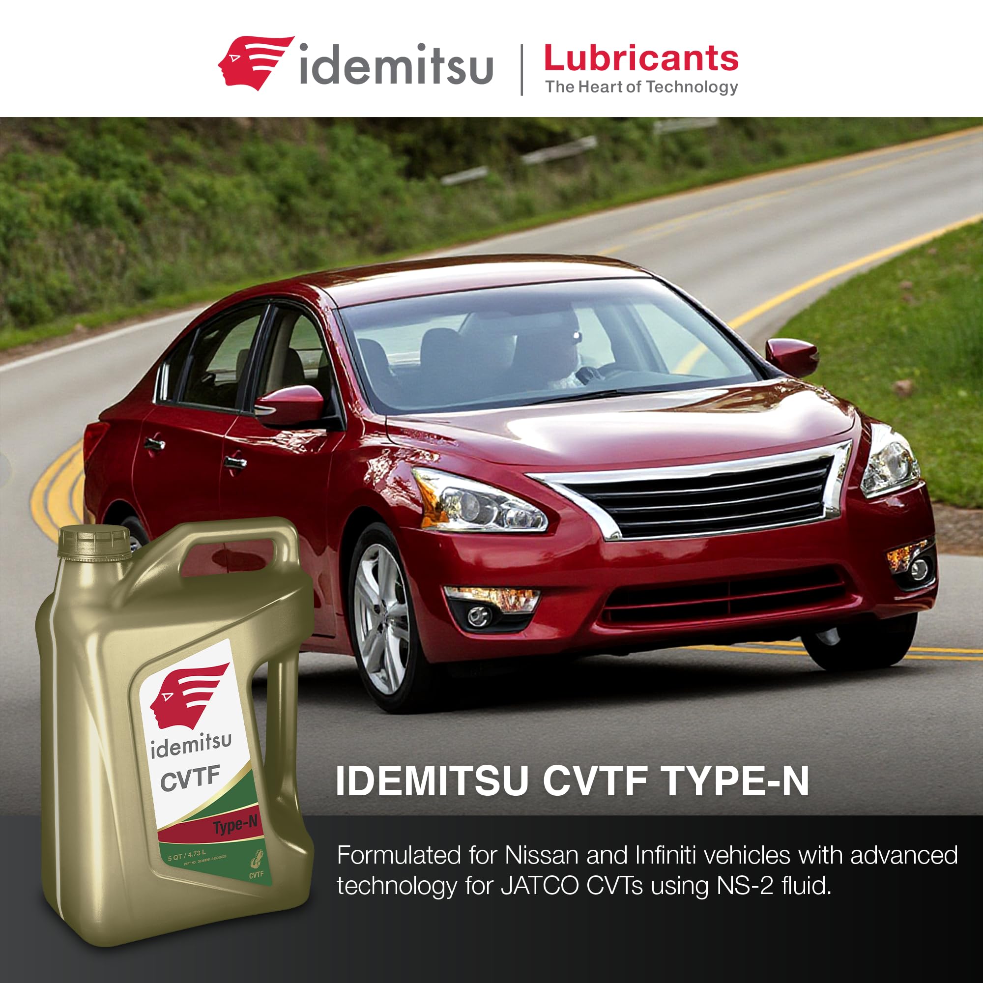Idemitsu CVT Type N close-up label showing specs for confident purchase