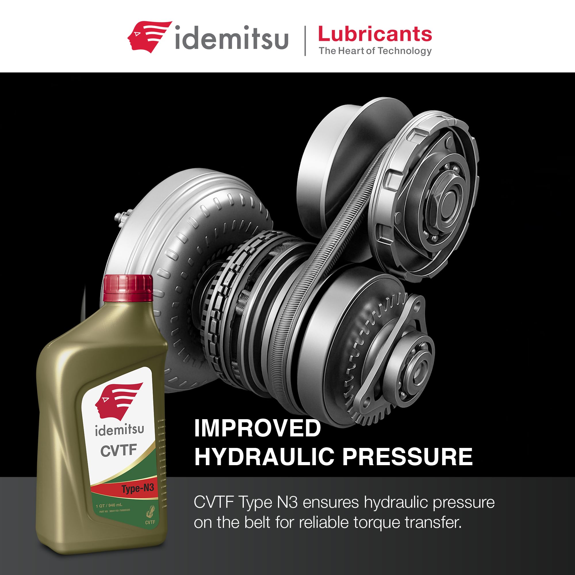 Idemitsu fluid texture sheen close-up illustrating clean, low-deposit formulation