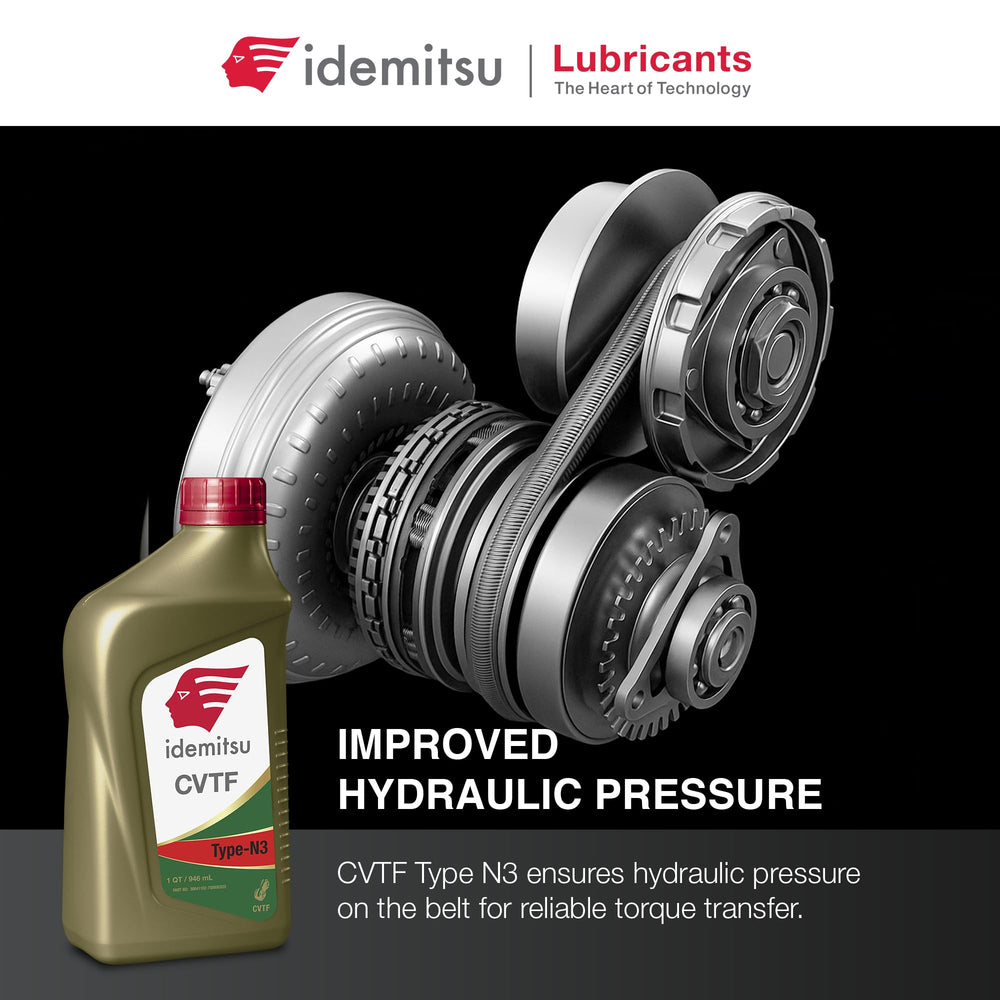 Idemitsu fluid texture sheen close-up illustrating clean, low-deposit formulation