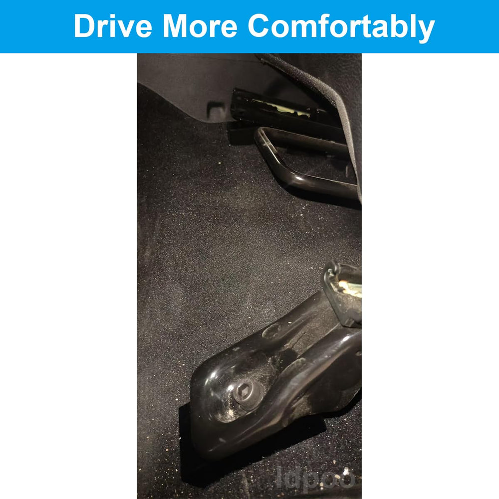 Idpoo side profile comparison showing improved knee clearance and posture