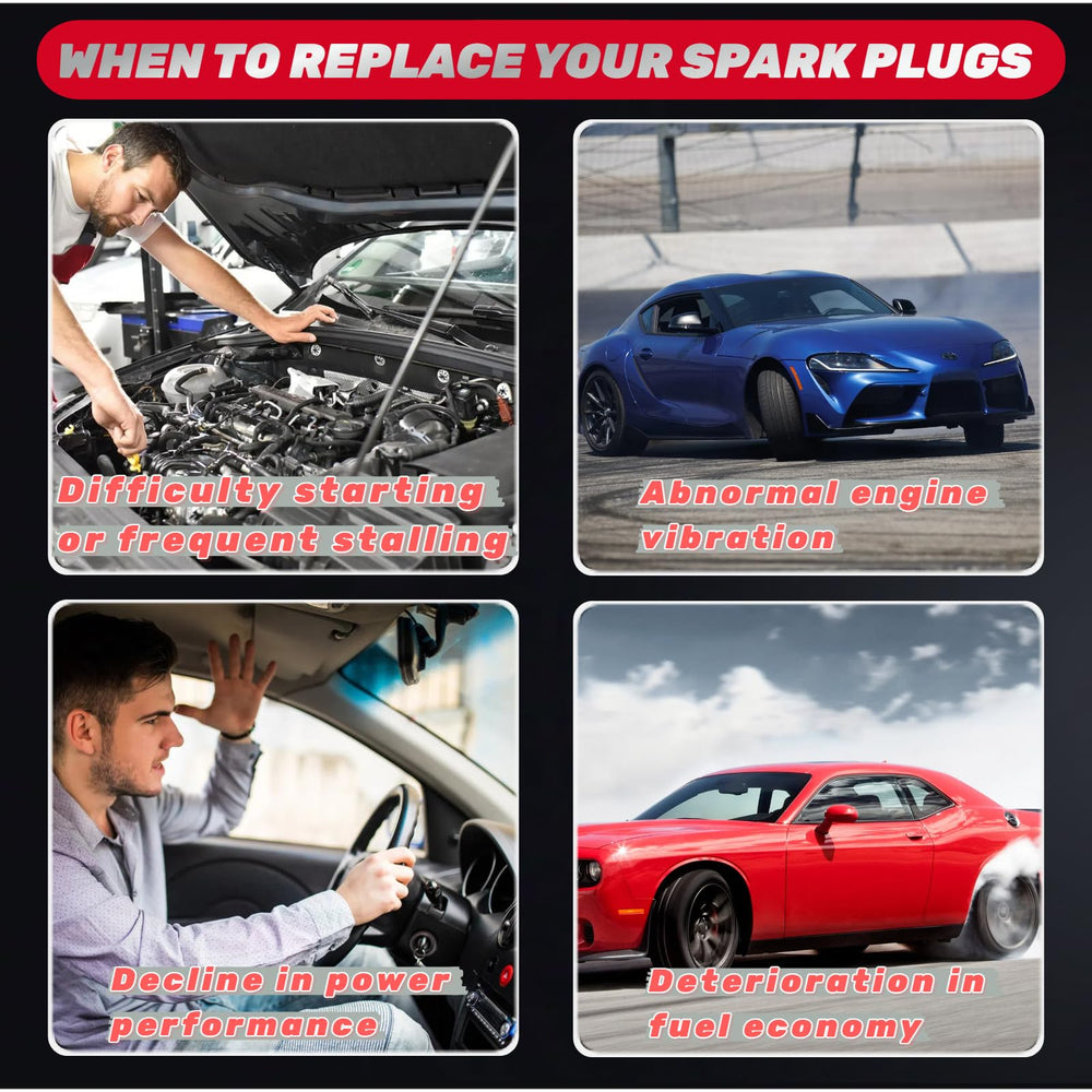 IFATRUNK spark plugs staged in a garage scene showing practical DIY replacement benefit