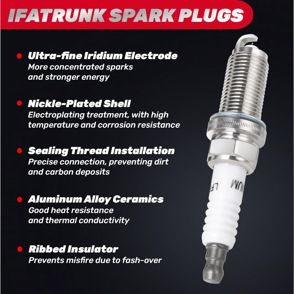 IFATRUNK spark plug installed in engine bay demonstrating reliable ignition benefit