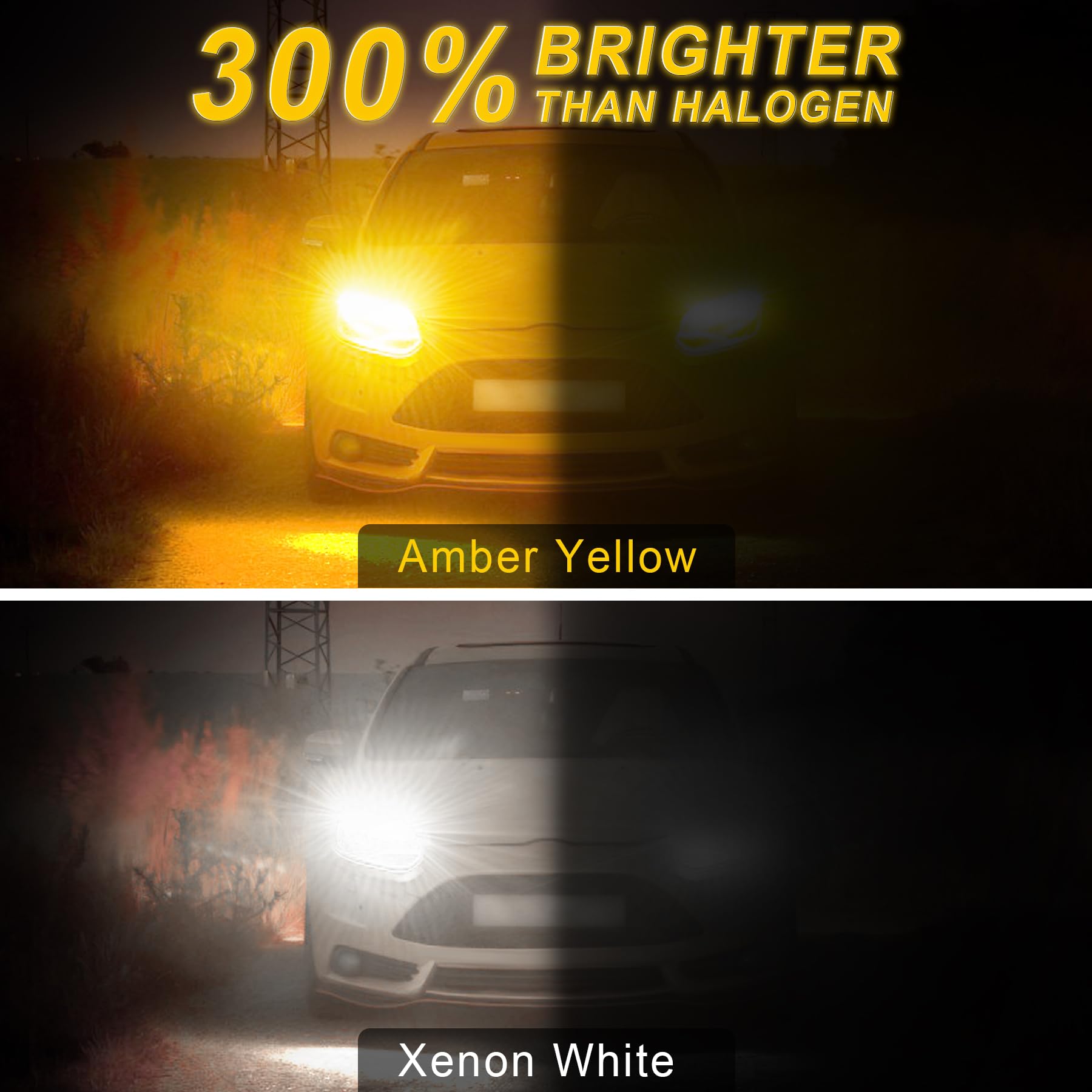 iFunyLED 3157 installed showing xenon white DRL improved visibility