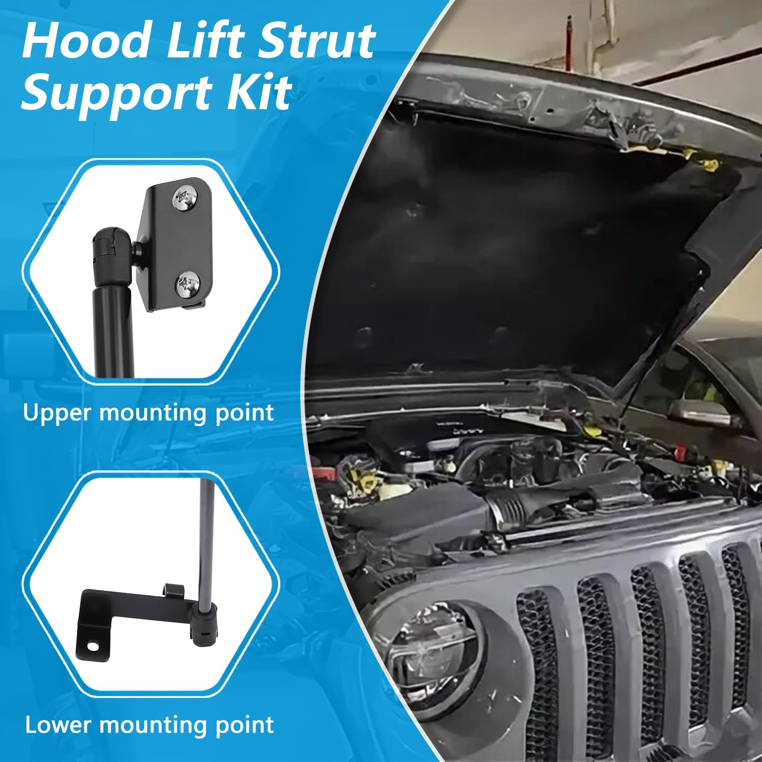 IFYKIM installed on Wrangler under hood showing hands-free access benefit