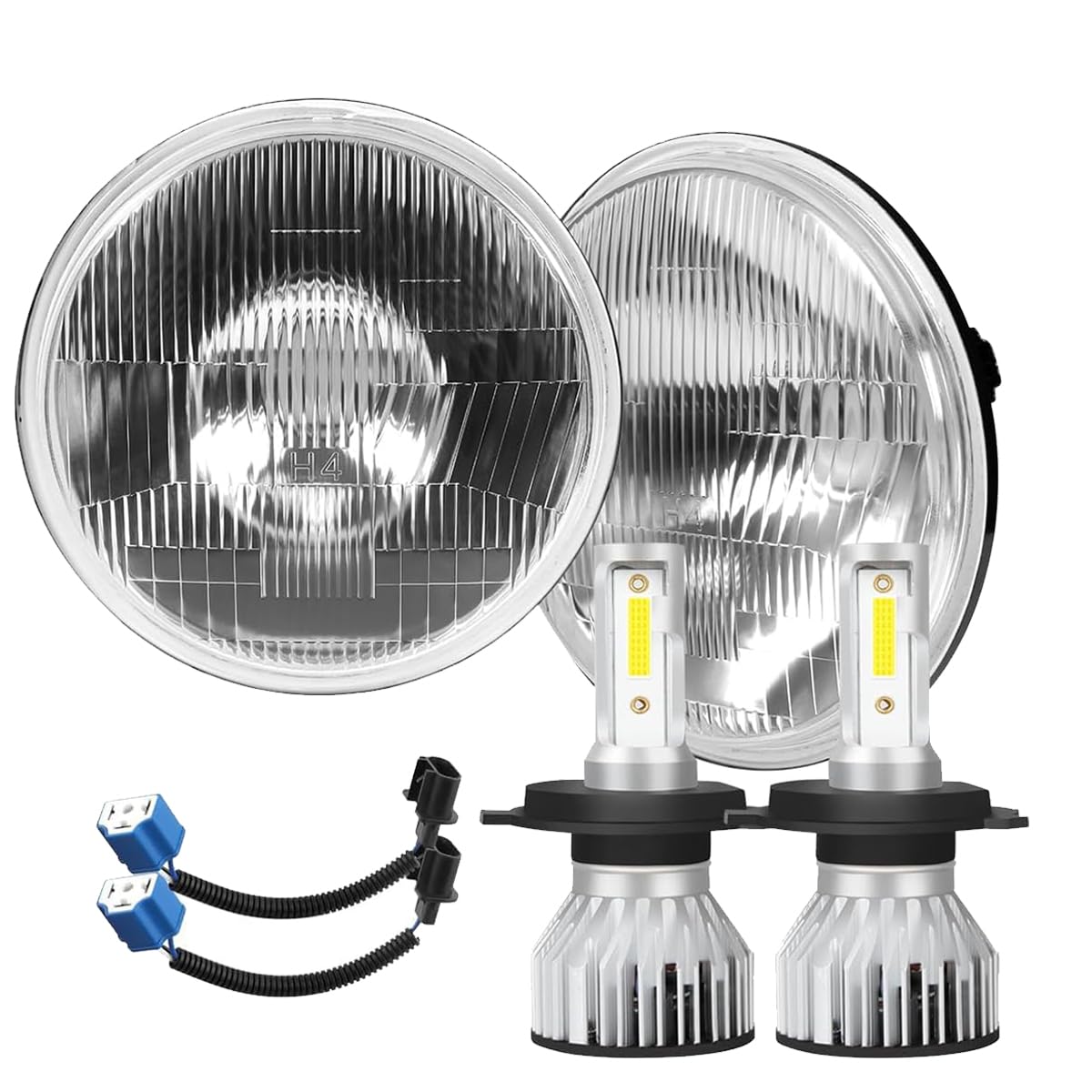 IHNZCB front glass H6024 headlight showing classic look and improved clarity