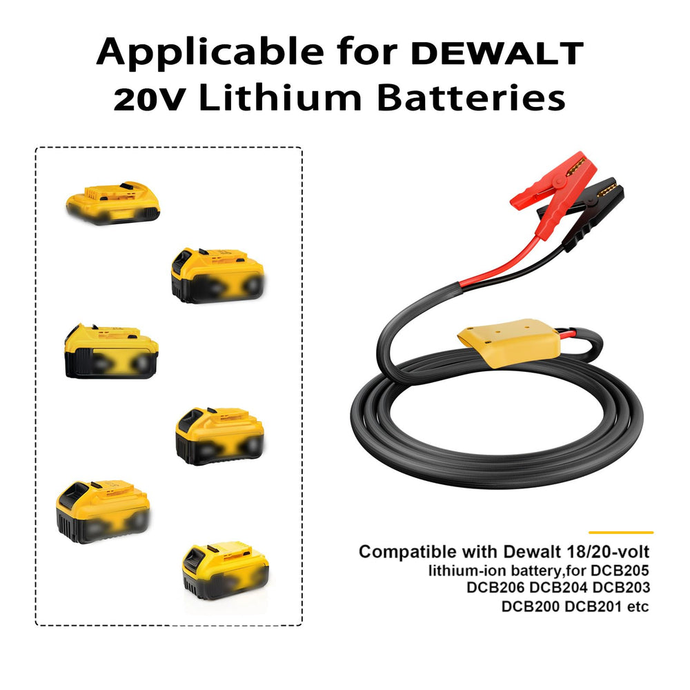 IIXWUQ adapter with Dewalt battery inserted and locked, fast tool-power conversion