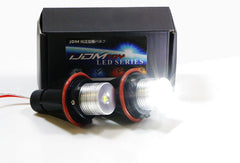 iJDMTOY bulb installed in BMW halo ring showing crisp circle light