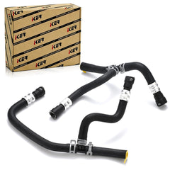 iKer heater hose set front assembly showing fit and connectors