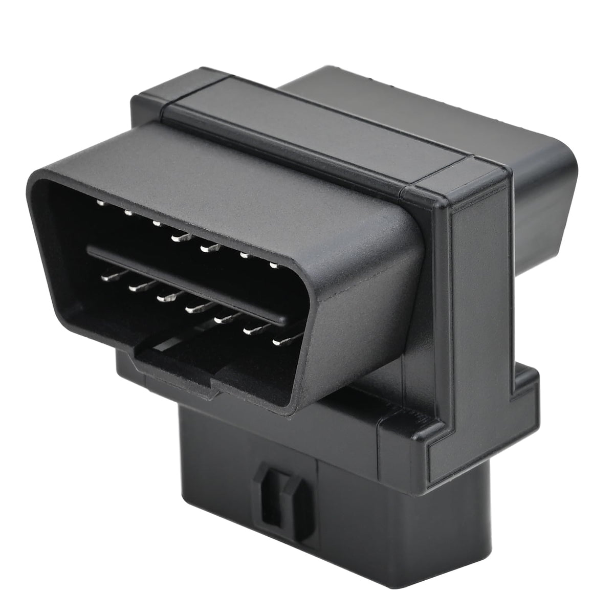 iKKEGOL front view of adapter showing dual female sockets and compact profile for convenience