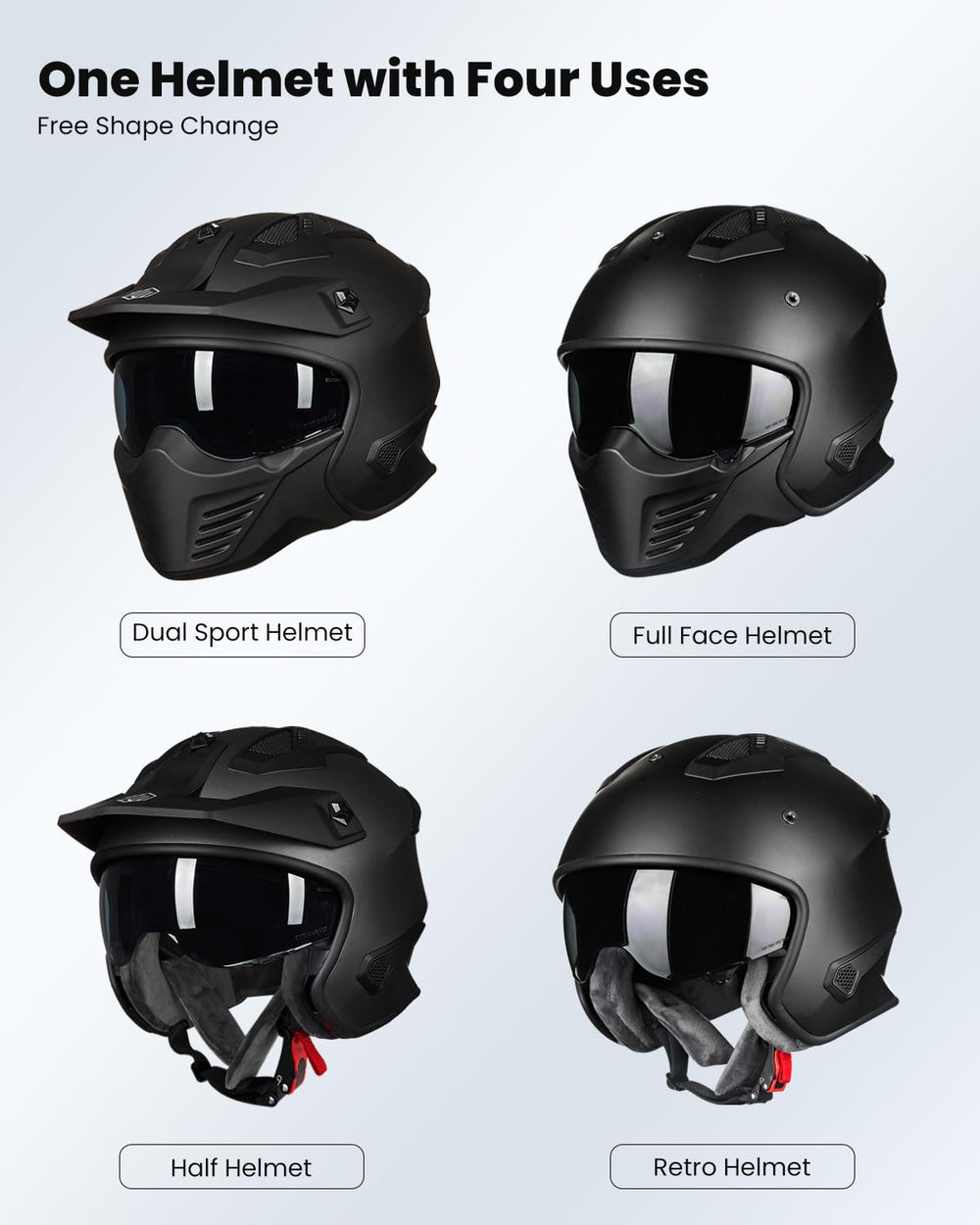 ILM 726X side profile with visor attached demonstrating glare reduction