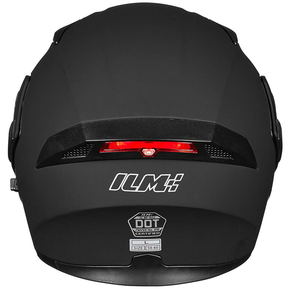 ILM 902L lifestyle ride on urban street showing dual visor use and sun protection