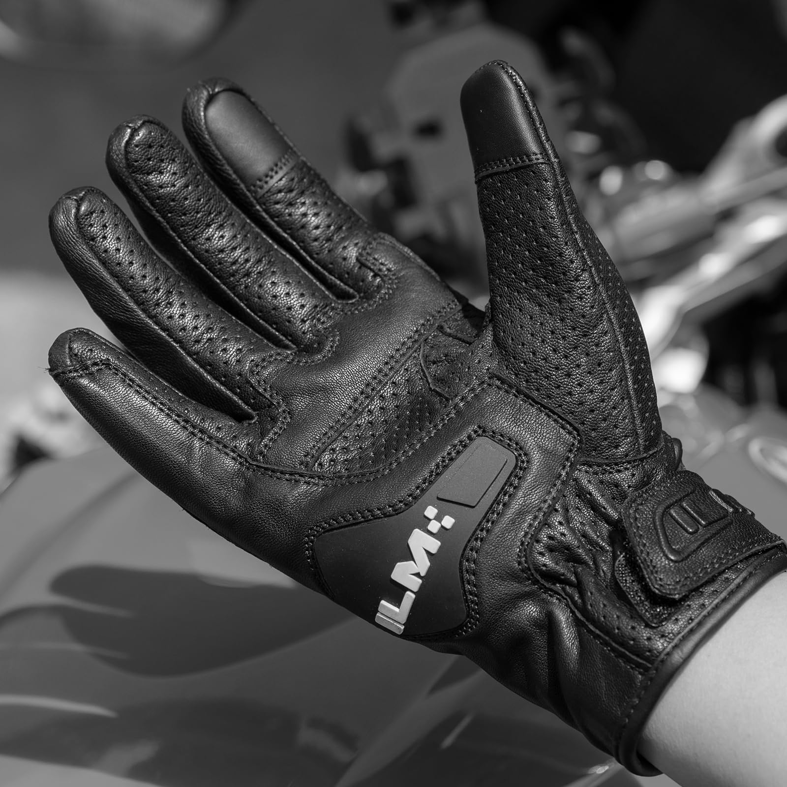ILM DN01 on a rider at a motorcycle demonstrating real-world comfort benefit