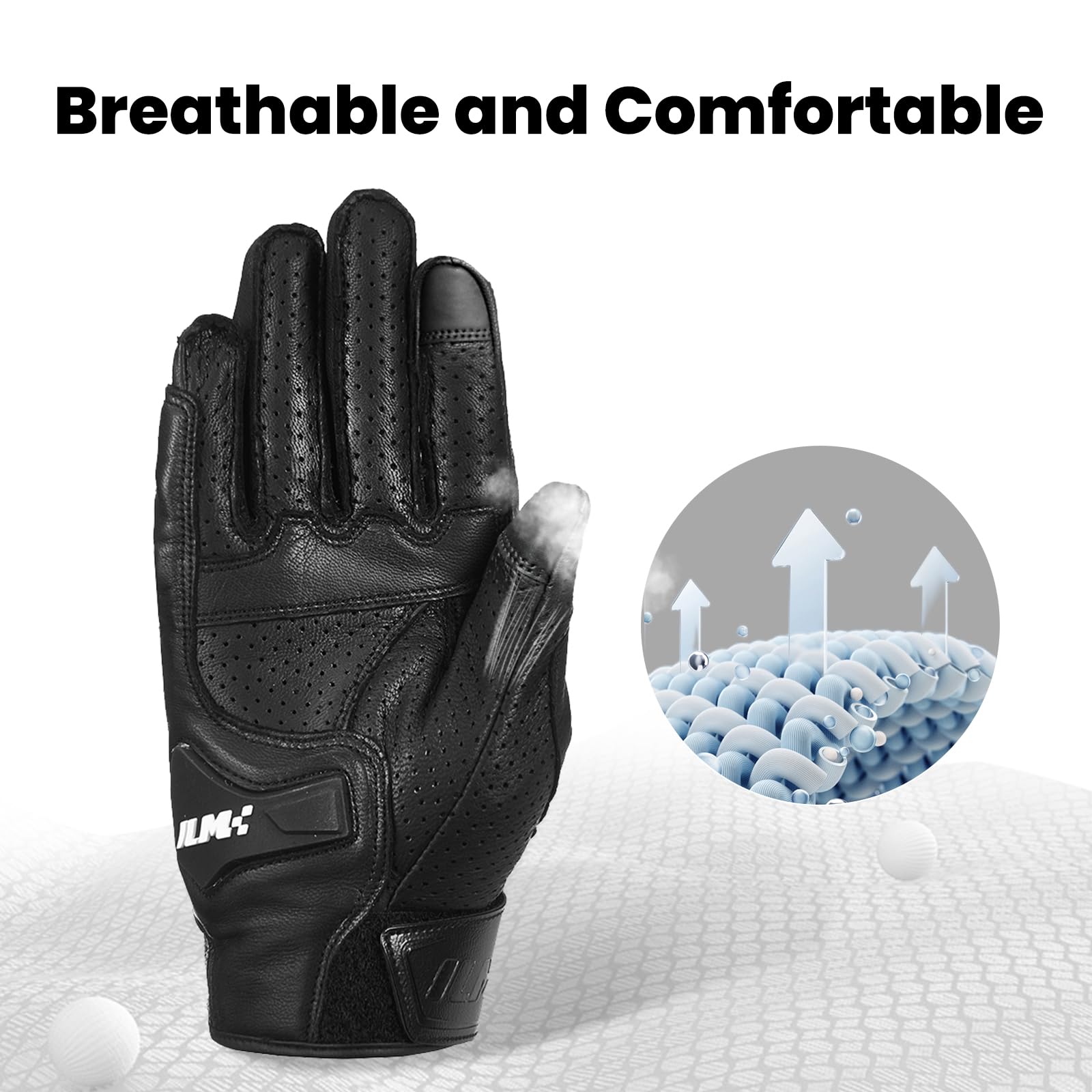 ILM DN01 elastic wrist and Velcro closure showing secure-fit benefit