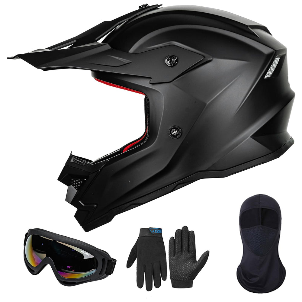 ILM full-face helmet front view showing fit and secure protection