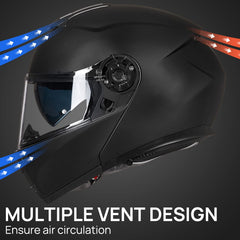 ILM side profile highlighting flip-up hinge and streamlined wind reduction benefit
