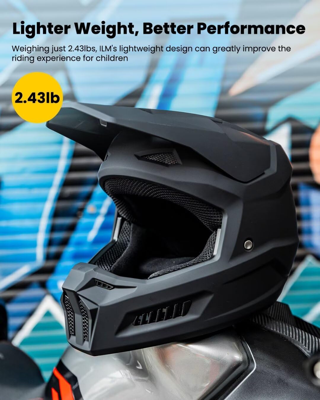 ILM MT601Y goggles close-up with foam cushion for clear, protected vision