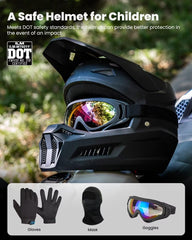 ILM MT601Y side profile with removable brim for sun blocking benefit