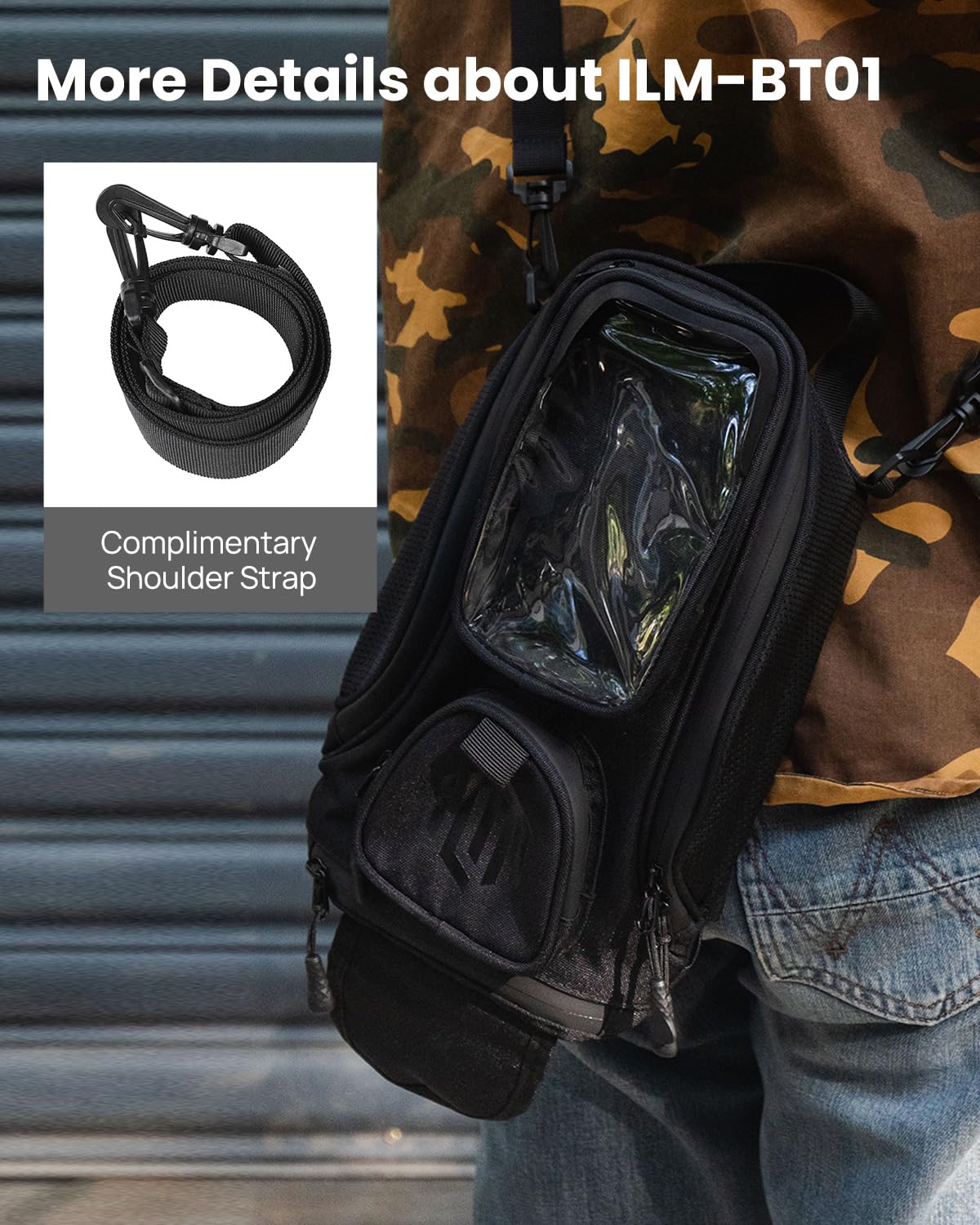 ILM internal pockets open displaying organized storage for essentials