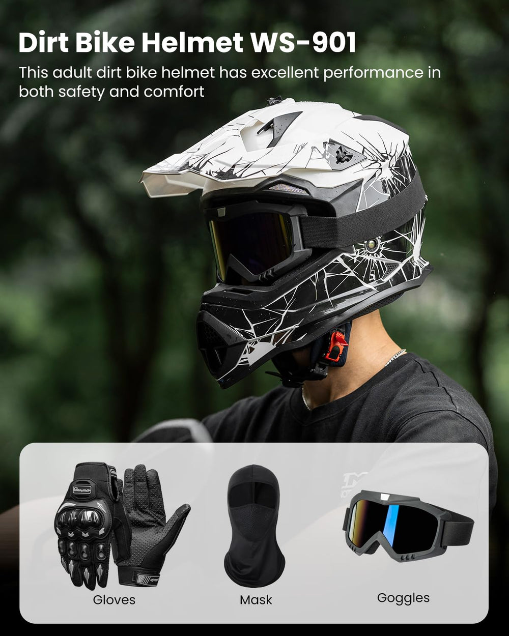 ILM helmet side profile with visor demonstrating adjustable glare control