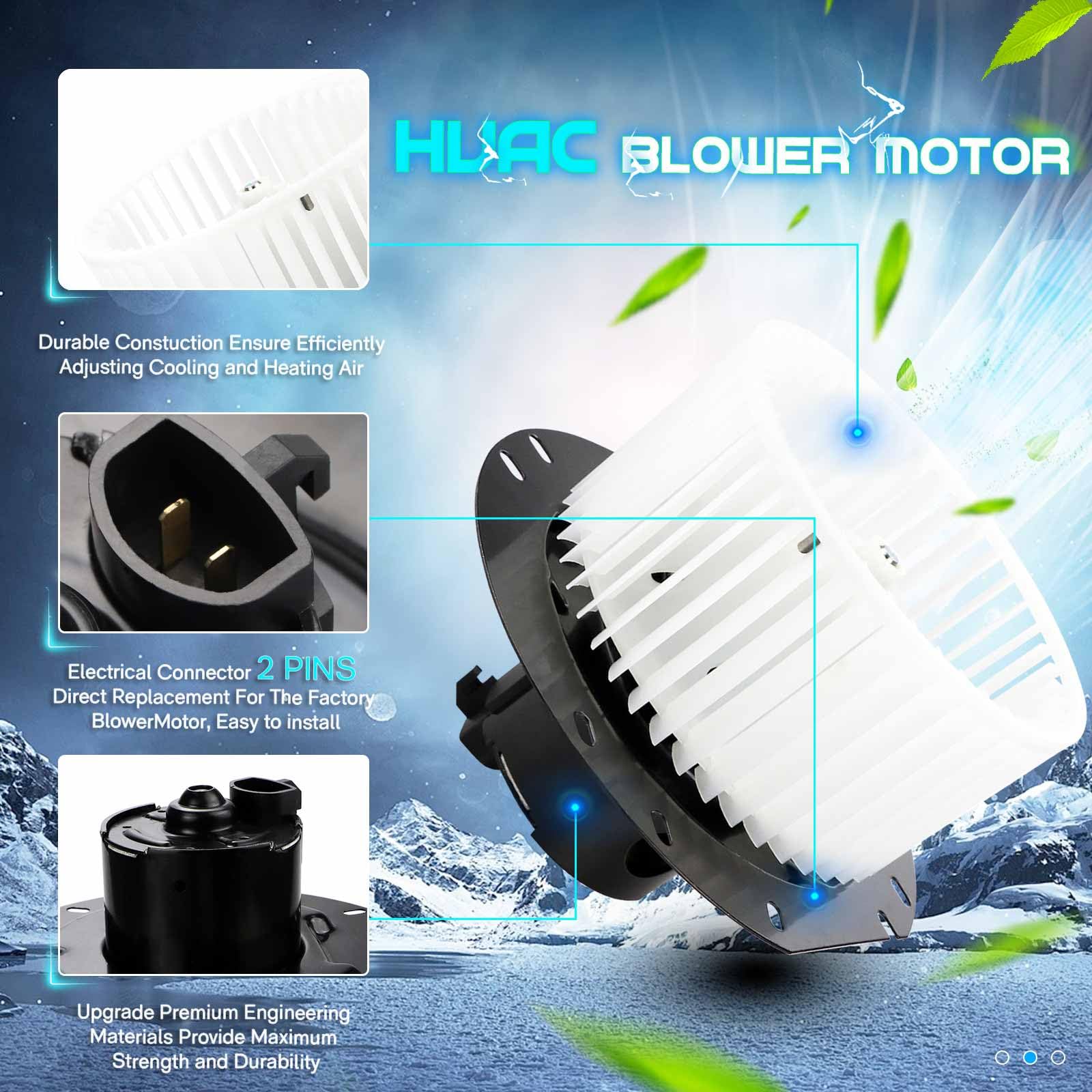 ILONPA blower motor installed in HVAC cavity illustrating correct fit and airflow improvement