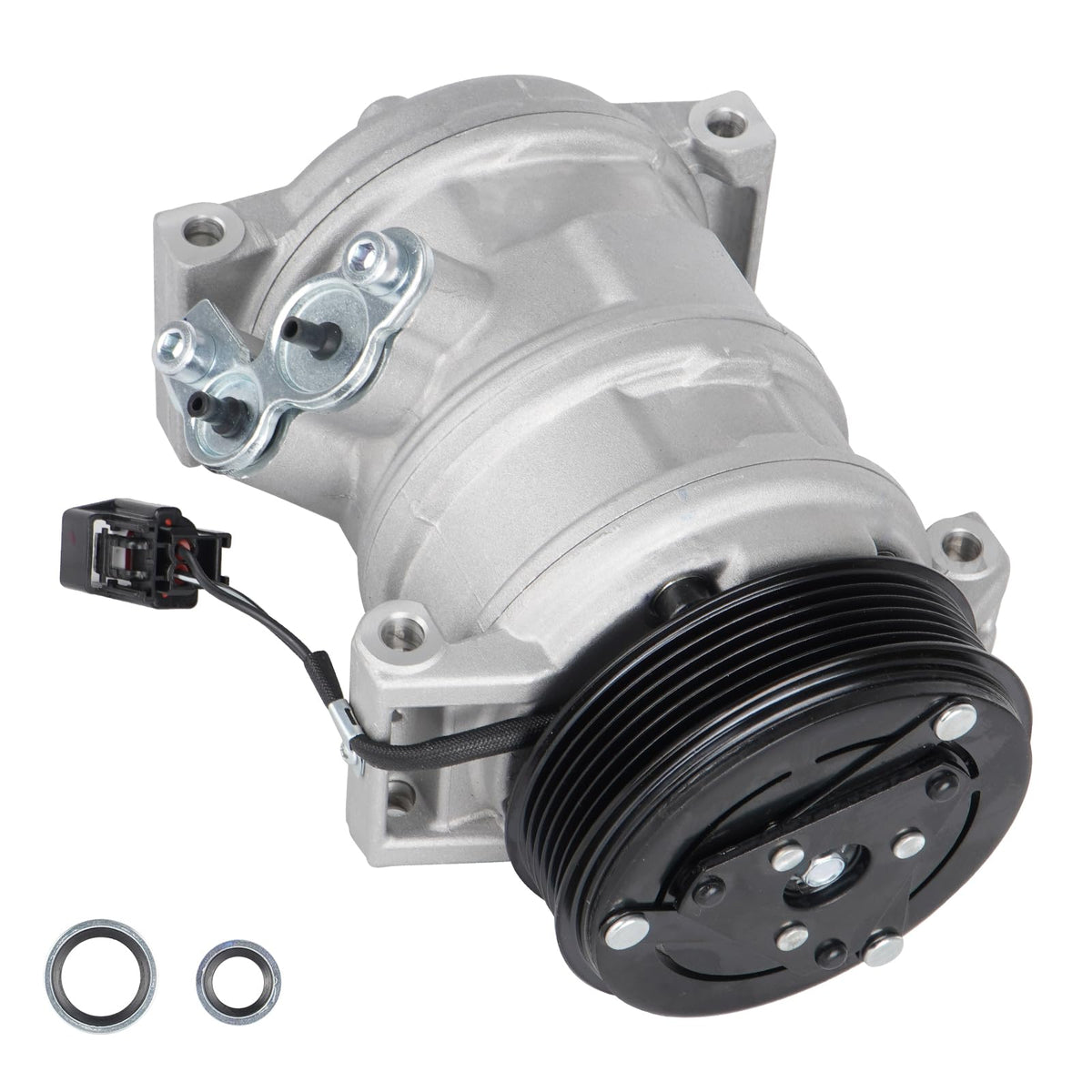 ILONPA front assembly view showing full compressor and clutch, reliable replacement