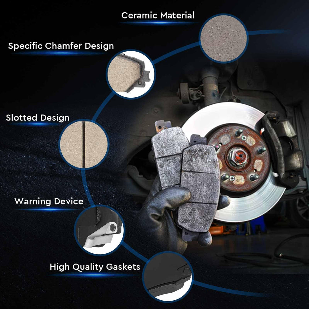 ILONPA pad installed on rear caliper demonstrating reliable stopping power