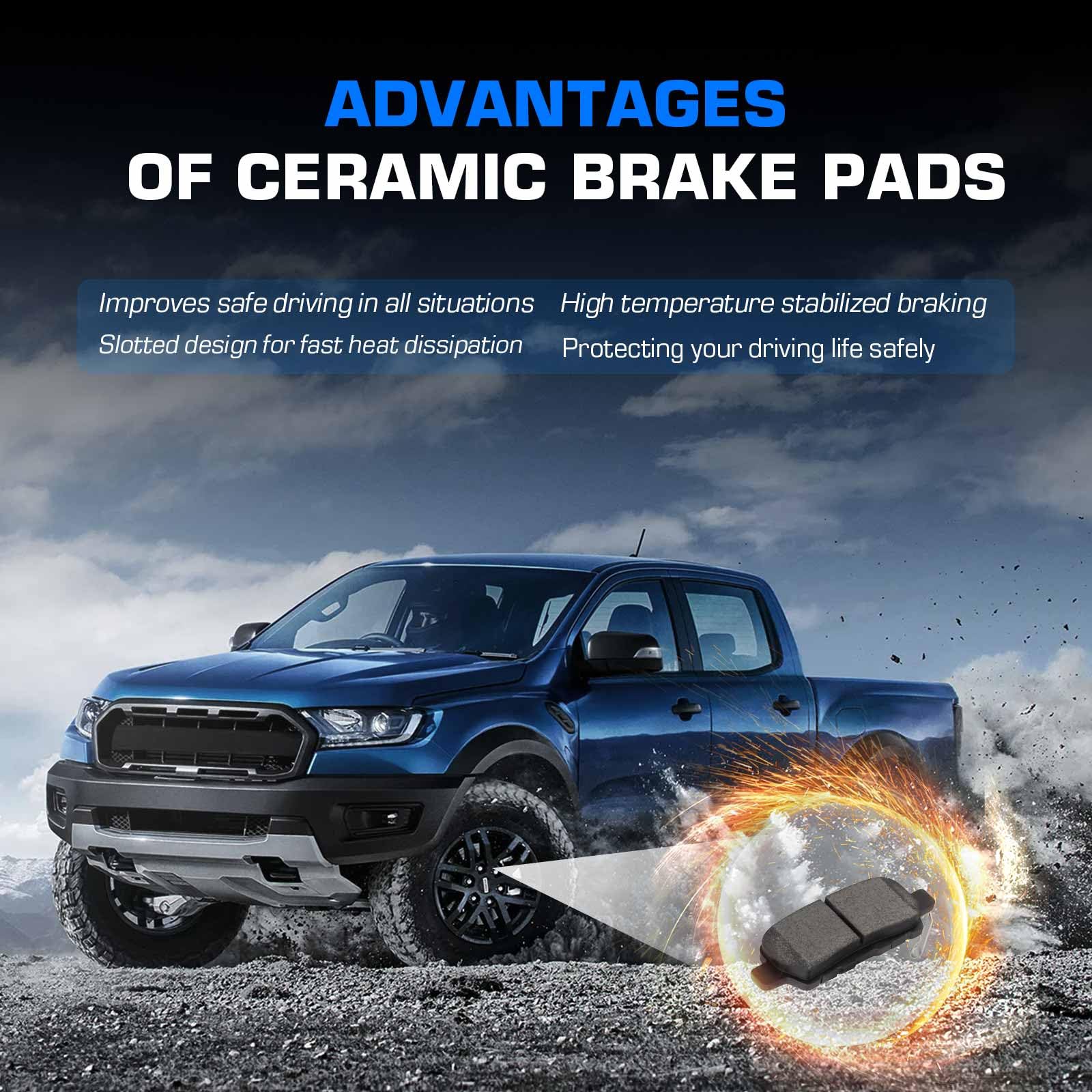 ILONPA four rear pads with included hardware for straightforward installation