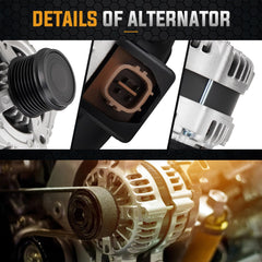 ILONPA alternator electrical terminal and regulator close-up, eases wiring and reliability