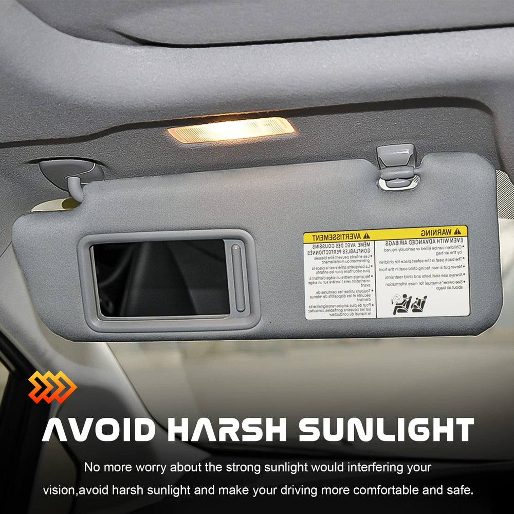 ILONPA sun visor next to ruler illustrating size and correct scale fit