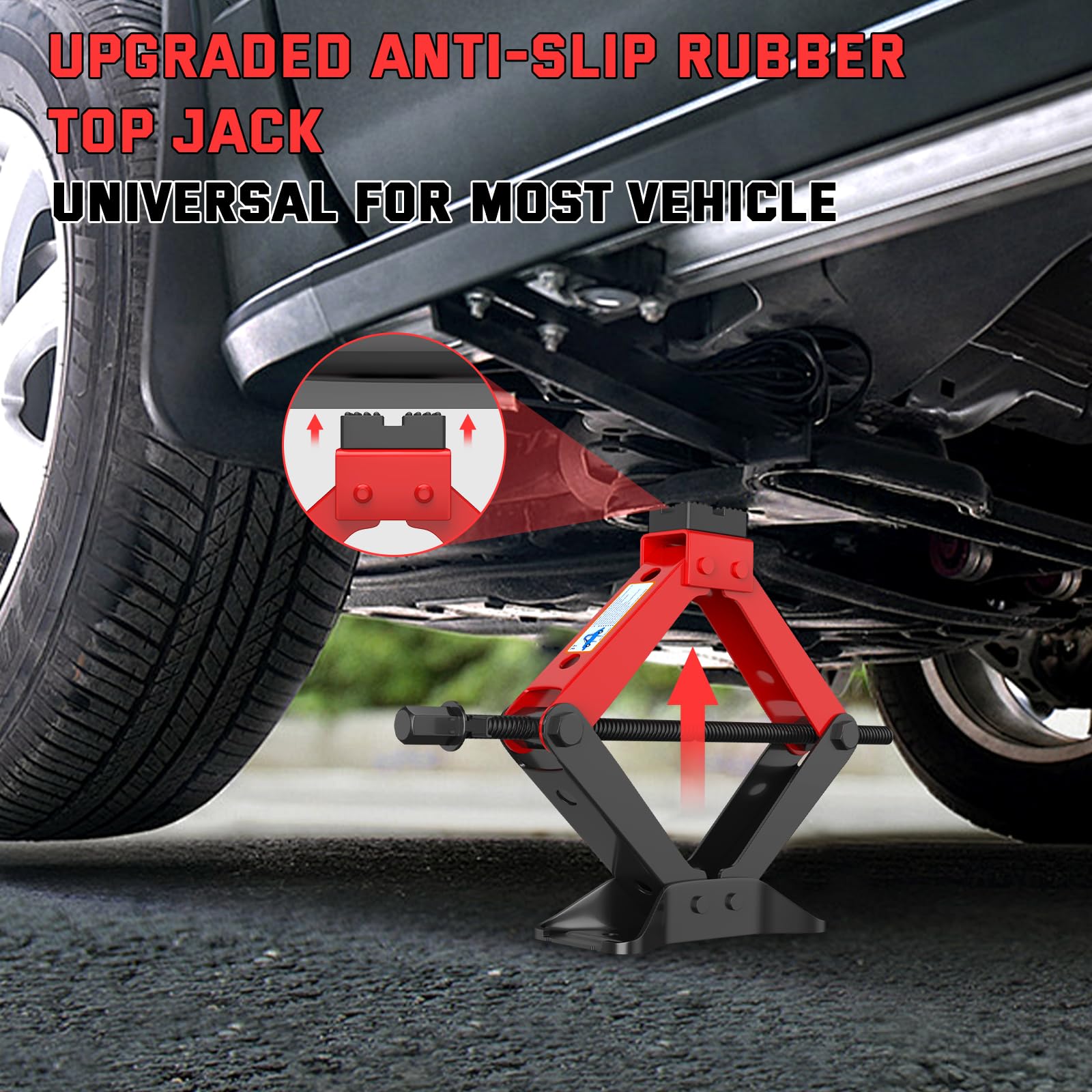 IMAYCC enlarged base detail improving stability while lifting a car