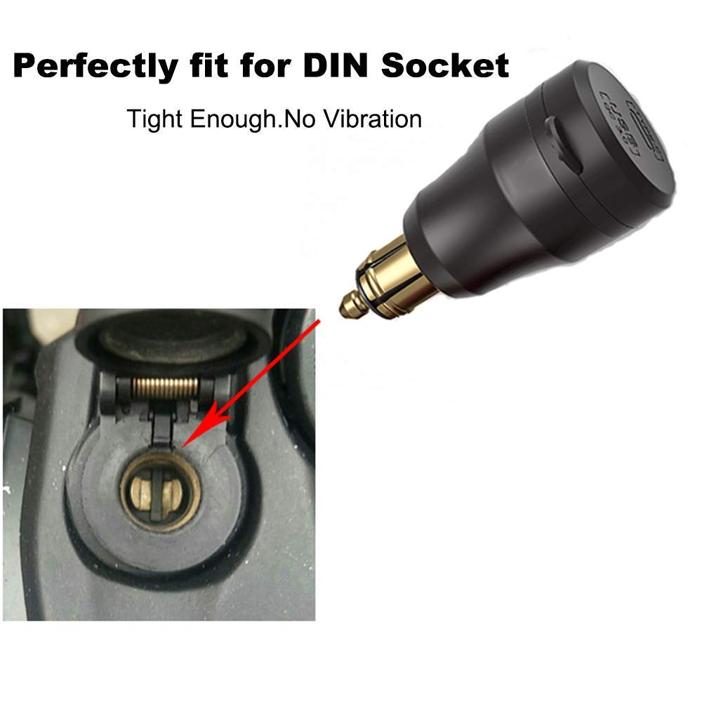 iMESTOU mounted on a motorcycle Hella socket showing secure fit and stability